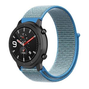 Strap-it Xiaomi Amazfit GTR nylon band (blauw)
