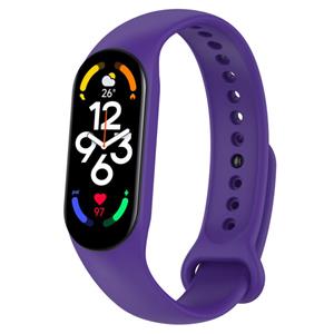 Strap-it Xiaomi Mi Band 7 siliconen bandje (paars)