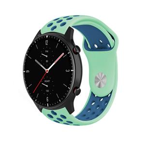 Strap-it Amazfit GTR 2 sport band (aqua/blauw)