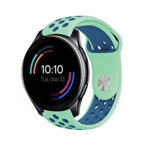 Strap-it OnePlus Watch sport band (aqua/blauw)