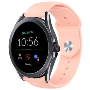 Strap-it Fossil Gen 5e - 44mm sport band (roze)