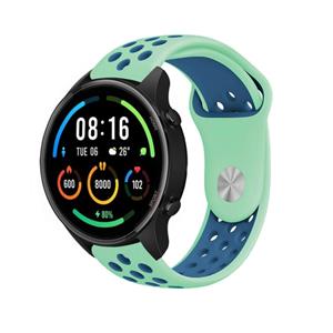 Strap-it Xiaomi Mi Watch sport band (aqua/blauw)