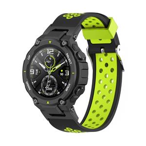 Strap-it Amazfit T-Rex (Pro) sport bandje (zwart/groen)