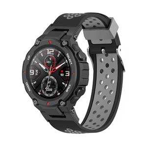 Strap-it Amazfit T-Rex (Pro) sport bandje (zwart/grijs)
