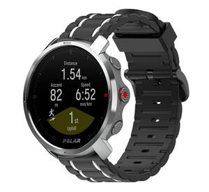 Strap-it Polar Grit X sport gesp band (zwart/wit)