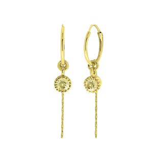 Lucardi Oorbellen 'Oktober' Zilver