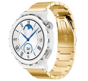 Strap-it Huawei Watch GT 3 Pro 43mm metalen bandje (goud)