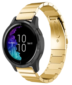 Strap-it Garmin Venu metalen bandje (goud)