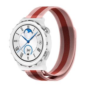 Strap-it Huawei Watch GT 3 Pro 43mm Milanese band (rood/roze)