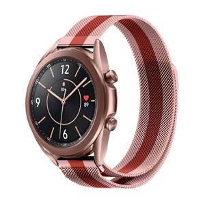 Strap-it Samsung Galaxy Watch 3 Milanese band 41mm (rood/roze)