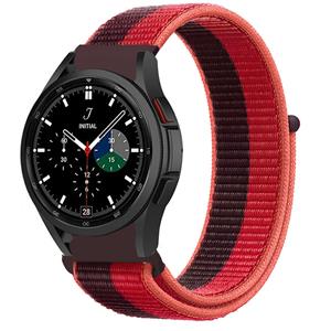 Strap-it Samsung Galaxy Watch 4 Classic 46mm nylon band (cherry magenta)