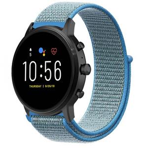 Strap-it Fossil Gen 5 nylon band (blauw)