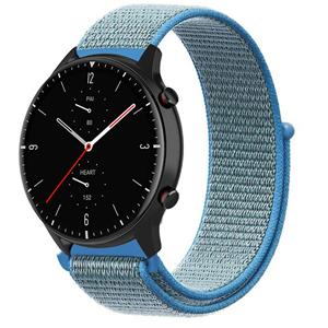 Strap-it Amazfit GTR 2 nylon band (blauw)