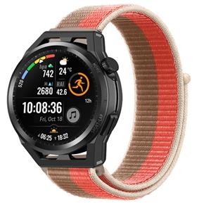 Strap-it Huawei Watch GT Runner nylon band (pink pomelo)