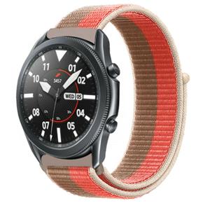 Strap-it Samsung Galaxy Watch 3 45mm nylon band (pink pomelo)