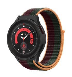 Strap-it Samsung Galaxy Watch 5 Pro nylon band (dark cherry)