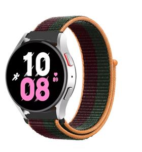 Strap-it Samsung Galaxy Watch 5 - 44mm nylon band (dark cherry)