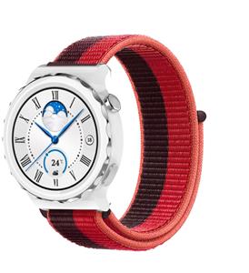 Strap-it Huawei Watch GT 3 Pro 43mm nylon band (cherry magenta)