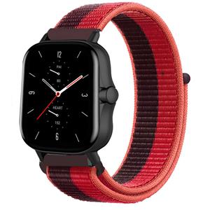 Strap-it Amazfit GTS 2 nylon band (cherry magenta)