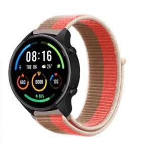 Strap-it Xiaomi Mi Watch nylon band (pink pomelo)