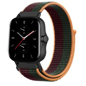 Strap-it Amazfit GTS 2 nylon band (dark cherry)