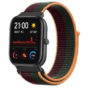 Strap-it Xiaomi Amazfit GTS nylon band (dark cherry)