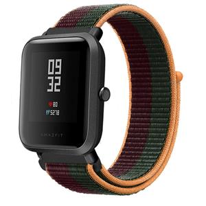 Strap-it Xiaomi Amazfit Bip nylon band (dark cherry)