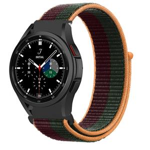 Strap-it Samsung Galaxy Watch 4 Classic 42mm nylon band (dark cherry)