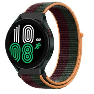 Strap-it Samsung Galaxy Watch 4 40mm nylon band (dark cherry)