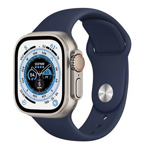Strap-it Apple Watch Ultra silicone bandje (donkerblauw)
