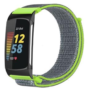 Strap-it Fitbit Charge 6 nylon bandje (flash)