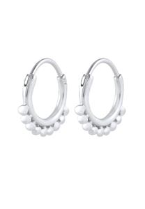 Elli Dames Creolen Ballen Blogger Trend in 925 Sterling Zilver