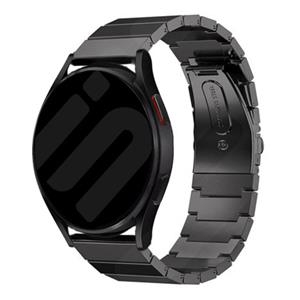 Strap-it Garmin Vivoactive 5 metalen band  (zwart)