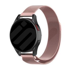 Strap-it Garmin Vivoactive 5 Milanese band (roze)