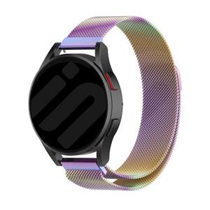 Strap-it Garmin Vivoactive 5 Milanese band (regenboog)