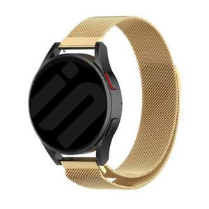 Strap-it Garmin Vivoactive 5 Milanese band (goud)