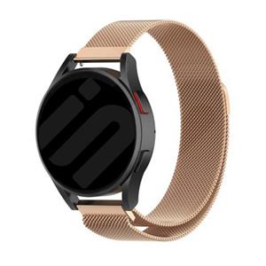 Strap-it Garmin Vivoactive 5 Milanese band  (rosé goud)