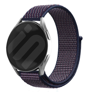 Strap-it Garmin Vivoactive 5 nylon band (paars-blauw)