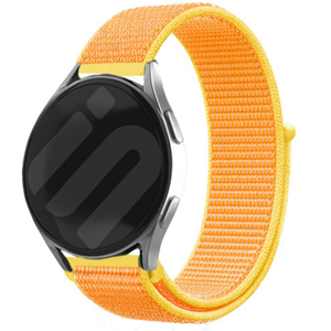 Strap-it Garmin Vivoactive 5 nylon band (lichtgeel)