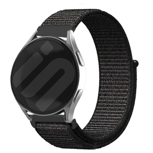 Strap-it Garmin Vivoactive 5 nylon band zwart