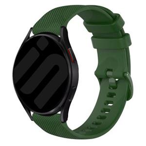 Strap-it Garmin Vivoactive 5 siliconen bandje (legergroen)