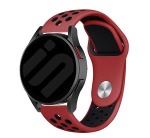 Strap-it Garmin Vivoactive 5 sport band  (rood/zwart)