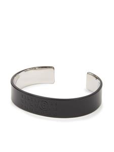 MM6 Maison Margiela Armband met gegraveerd logo - Zwart