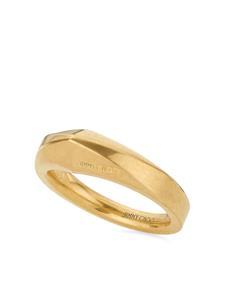 Jimmy Choo Zegelring met gegraveerd logo - Goud