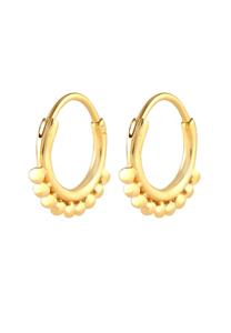 Elli Dames Creolen Ballen Blogger Trend in 925 Sterling Zilver