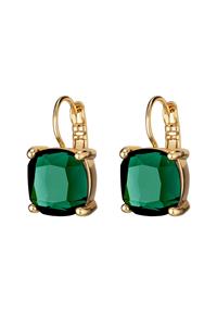 Dyrberg/Kern Agneta Earpost, Color: Gold/Green, Onesize, Women