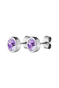 Dyrberg/Kern Noble Earring, Color: Silver, Purple, Onesize, Women
