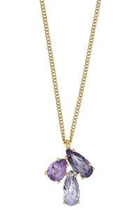 Dyrberg/Kern Avira Necklace, Color: Gold/Purple, Onesize, Women
