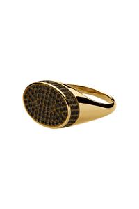 Dyrberg/Kern Ellipas Ring, Color: Gold/Black,, Women