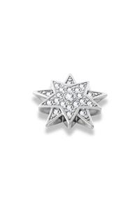 Dyrberg Kern Dyrberg/Kern Wish Topping, Color: Silver/Crystal, Onesize, Women
